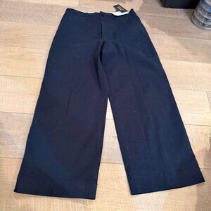 RALPH LAUREN POLO NAVY BLUE PANTS NEW SIZE 2 WIDE LEG